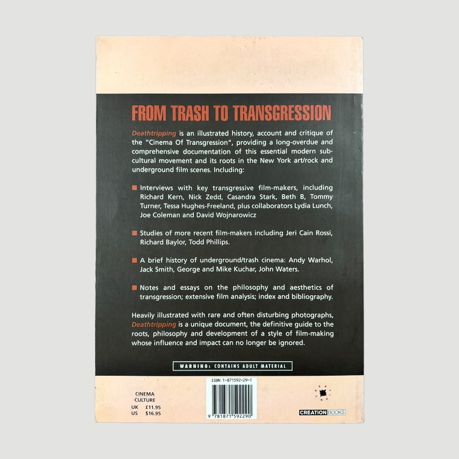 1995 Deathtripping: The Cinema of Transgression 1st Ed.