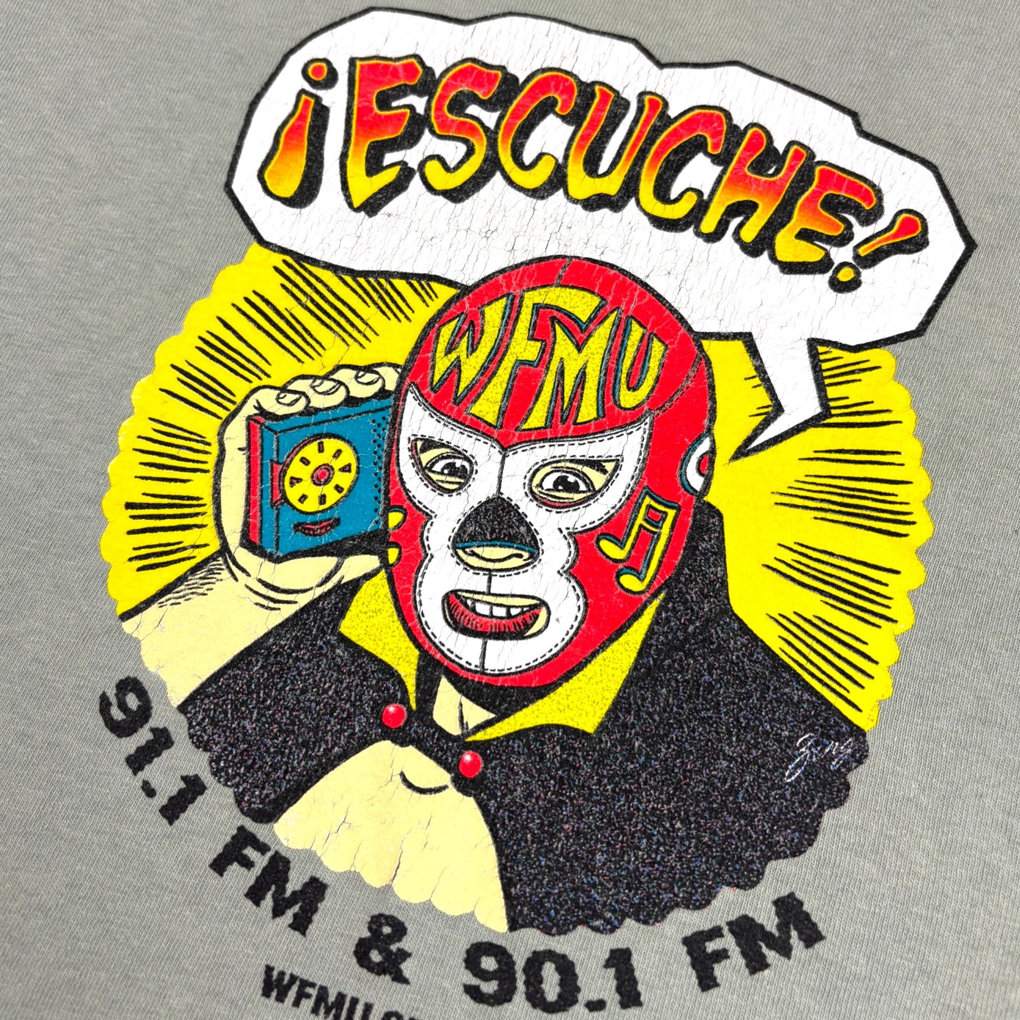 Late 90's WFMU Radio Escuche! T-Shirt
