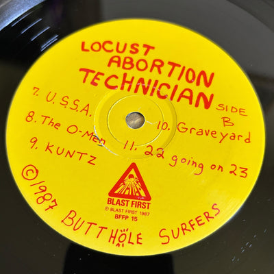 1987 Butthole Surfers Locust Abortion Technician 1st Press UK LP