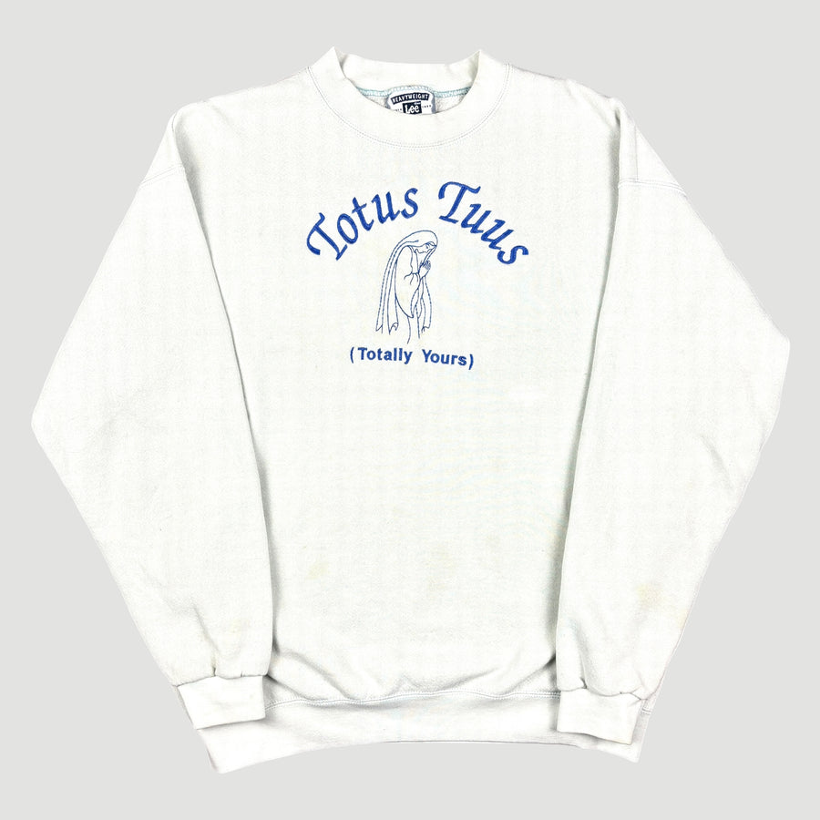 90's Totally Yours White Sweatshirt