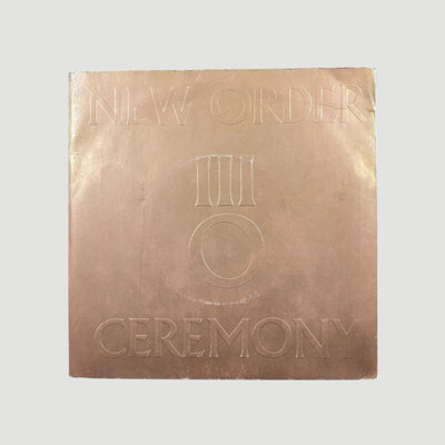 1981 New Order Ceremony UK 7" Single