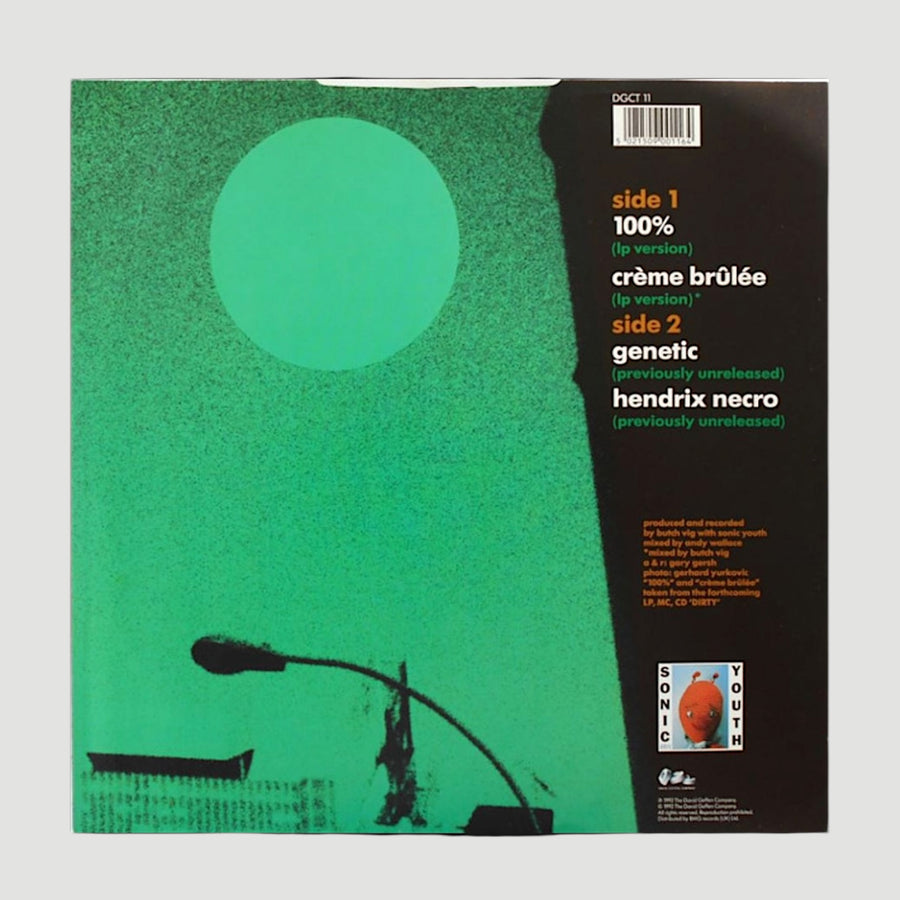 1992 Sonic Youth 100% UK 12" Single