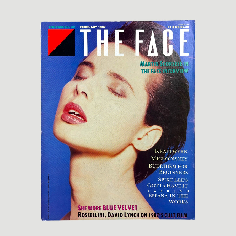 1987 The Face Magazine Isabella Rossellini/Blue Velvet Cover Issue
