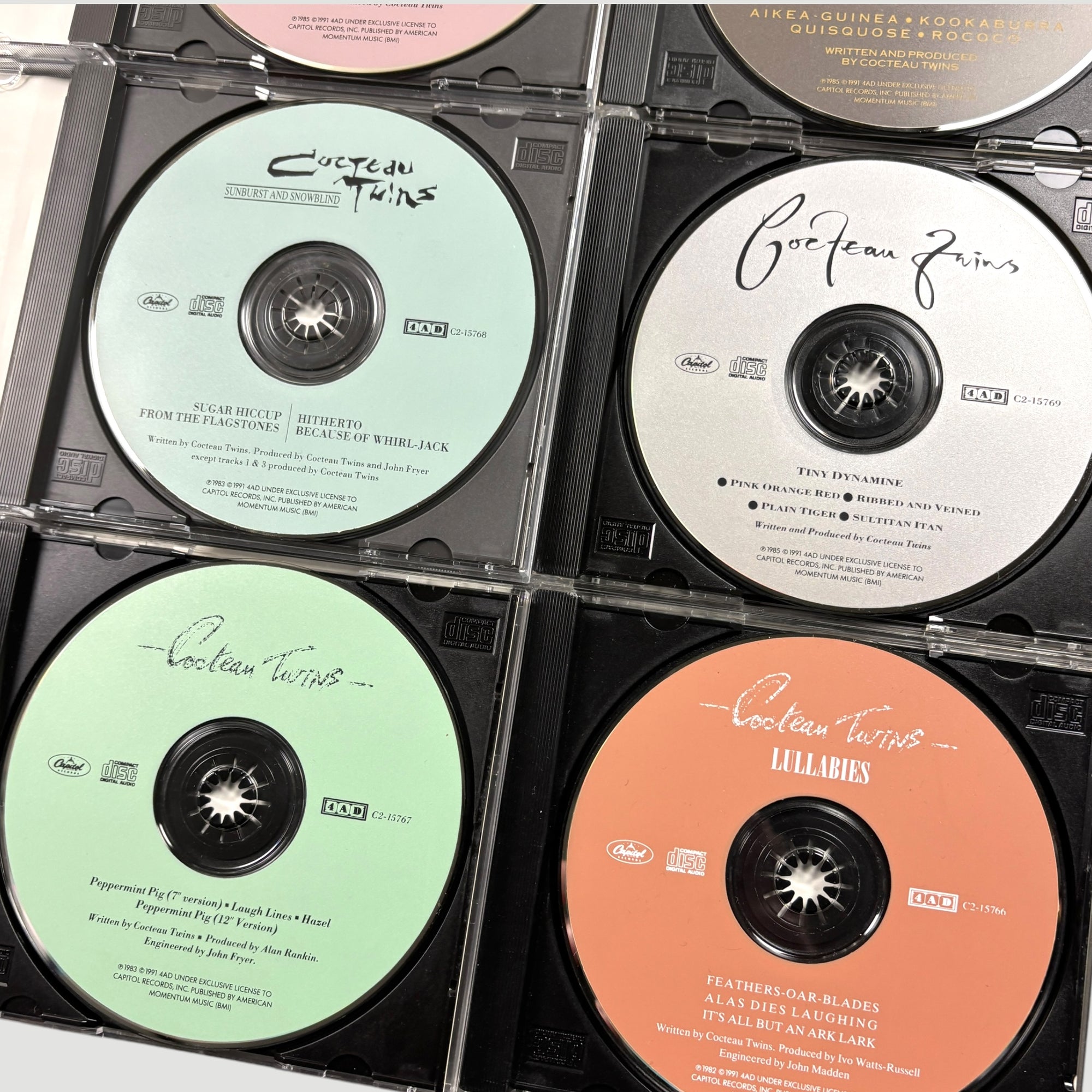 1991 Cocteau Twins Singles Collection 10 CD UK Boxset