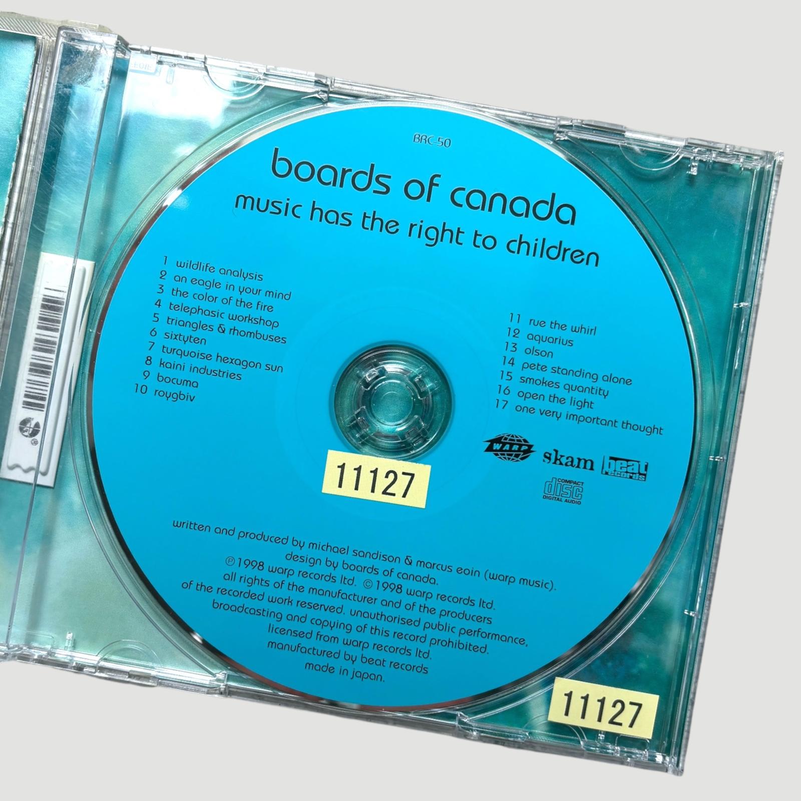 1998 Boards of Canada 'Music has the Right to Children' Japanese CD