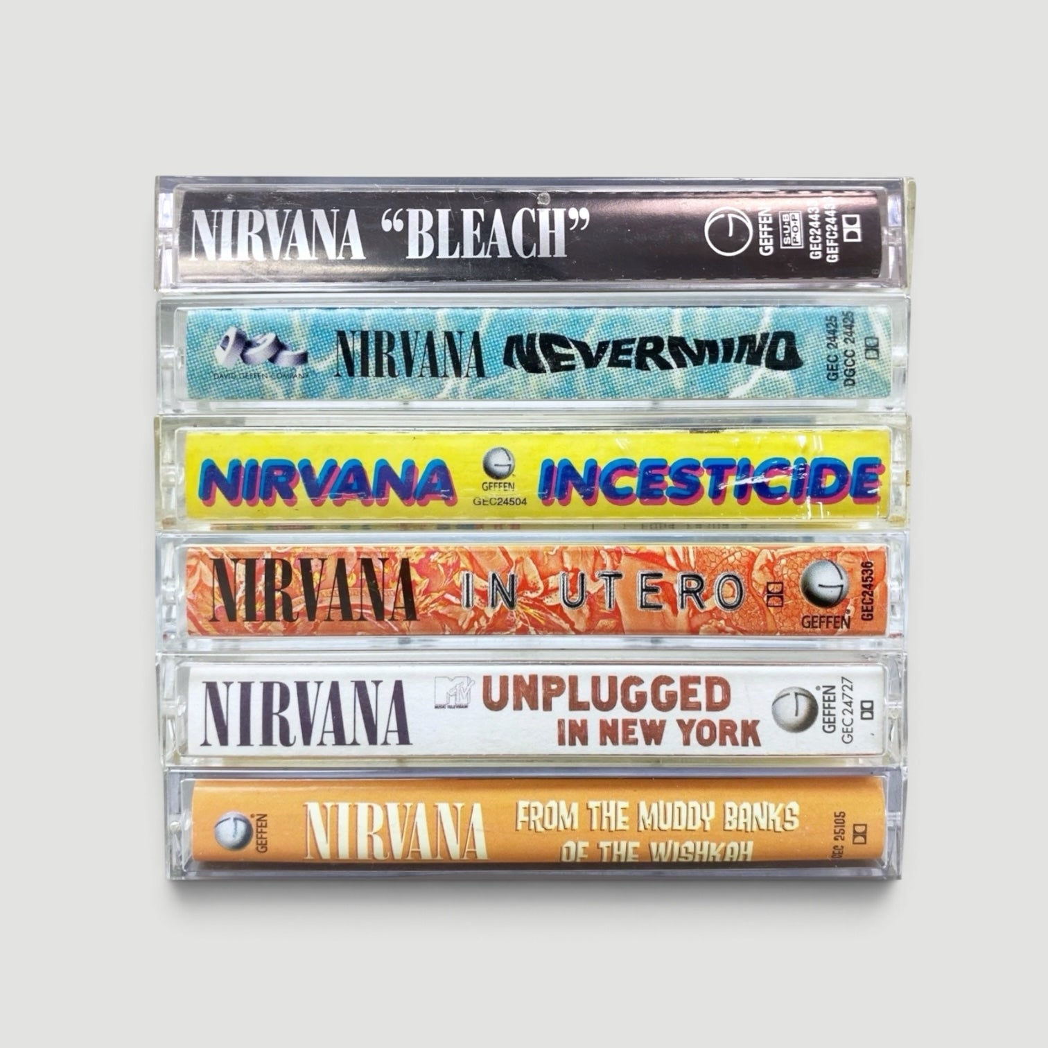 1989-1996 Nirvana 6 Cassette Album Set