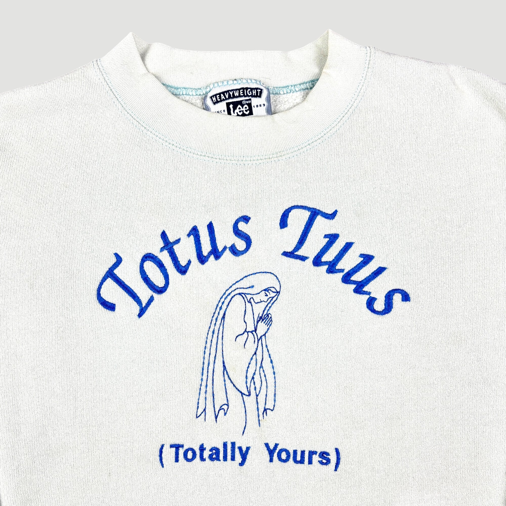 90's Totally Yours White Sweatshirt