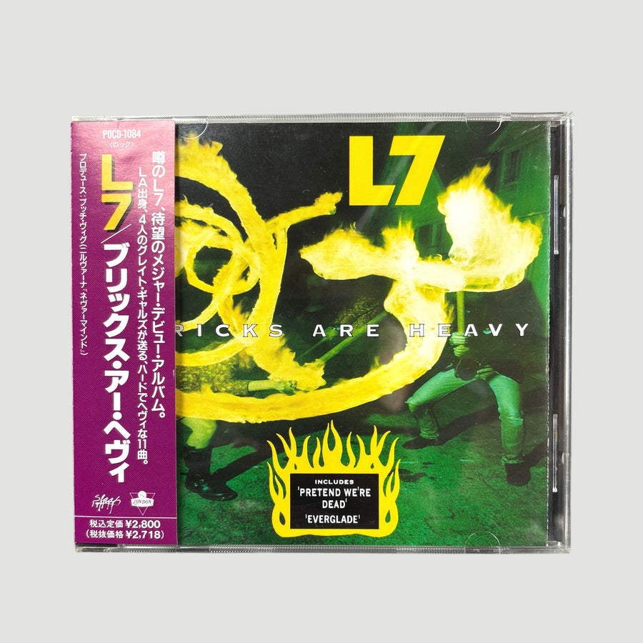 1992 L7 Bricks are Heavy Japanese CD