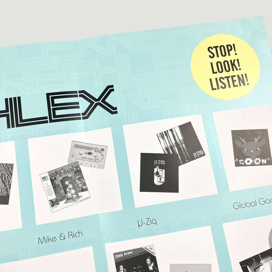 1997 Rephlex Records Catalogue Poster