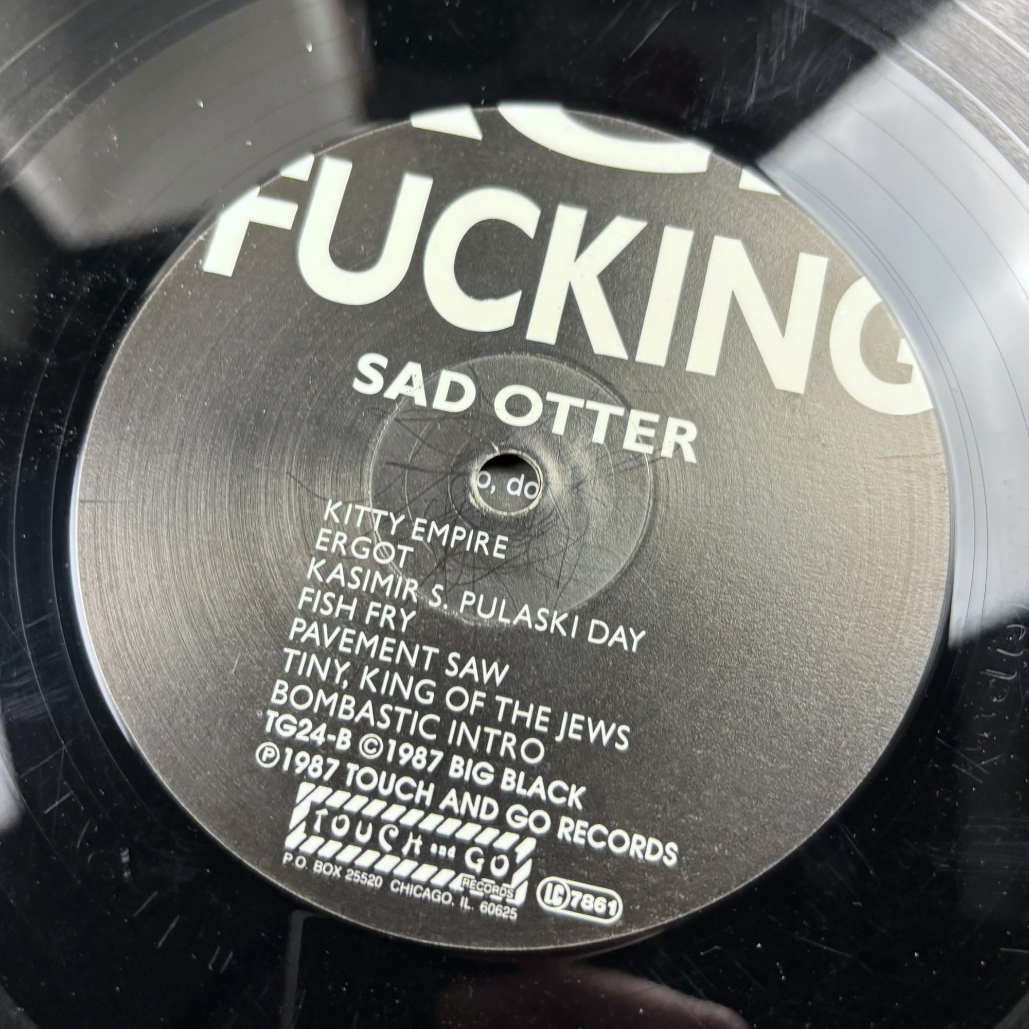 1987 Big Black Songs about F**king UK 1st Press LP