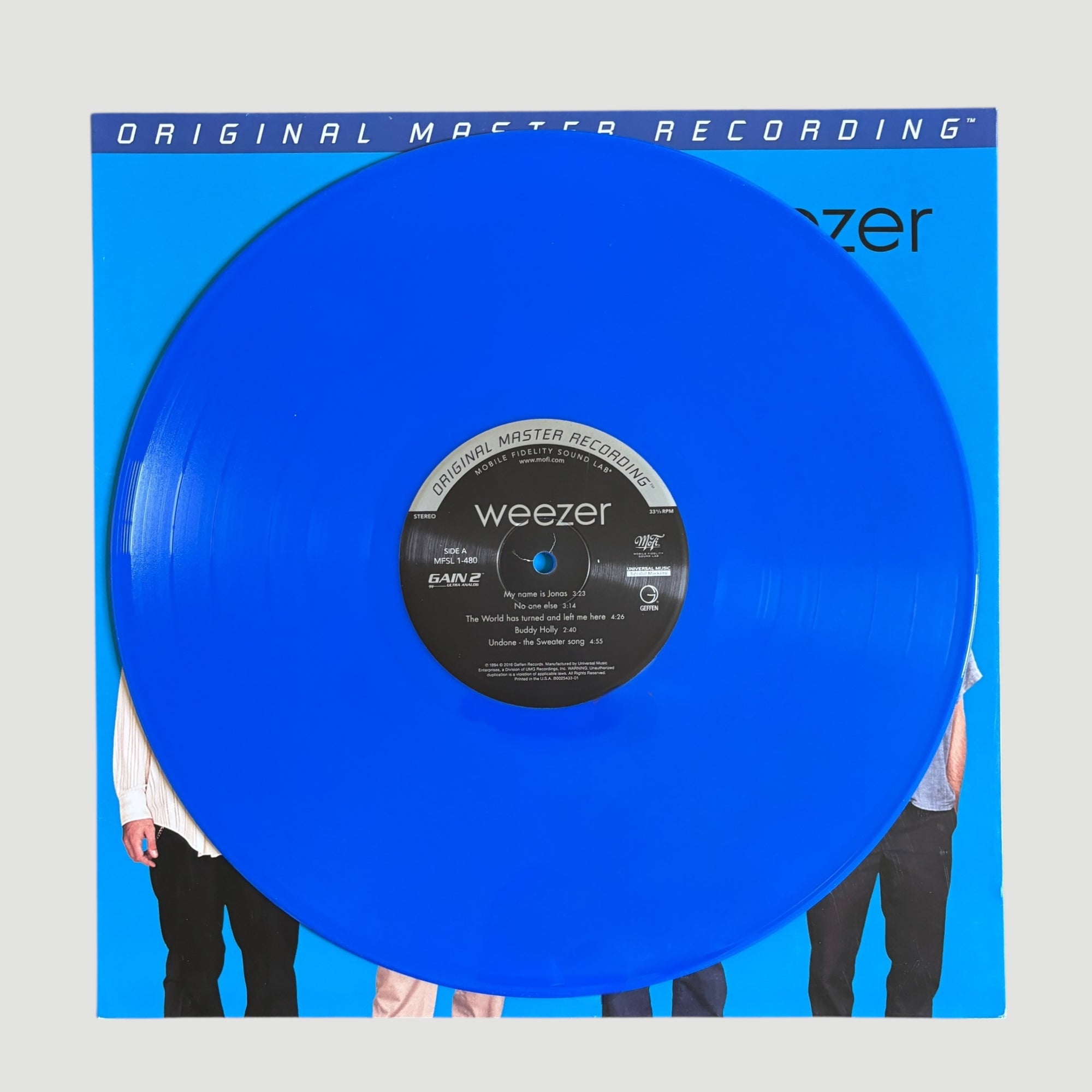 2012 Weezer Blue Album Mobile Fidelity Soundlab Special Edition LP
