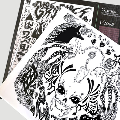 2012 Grimes Visions UK 1st Press LP