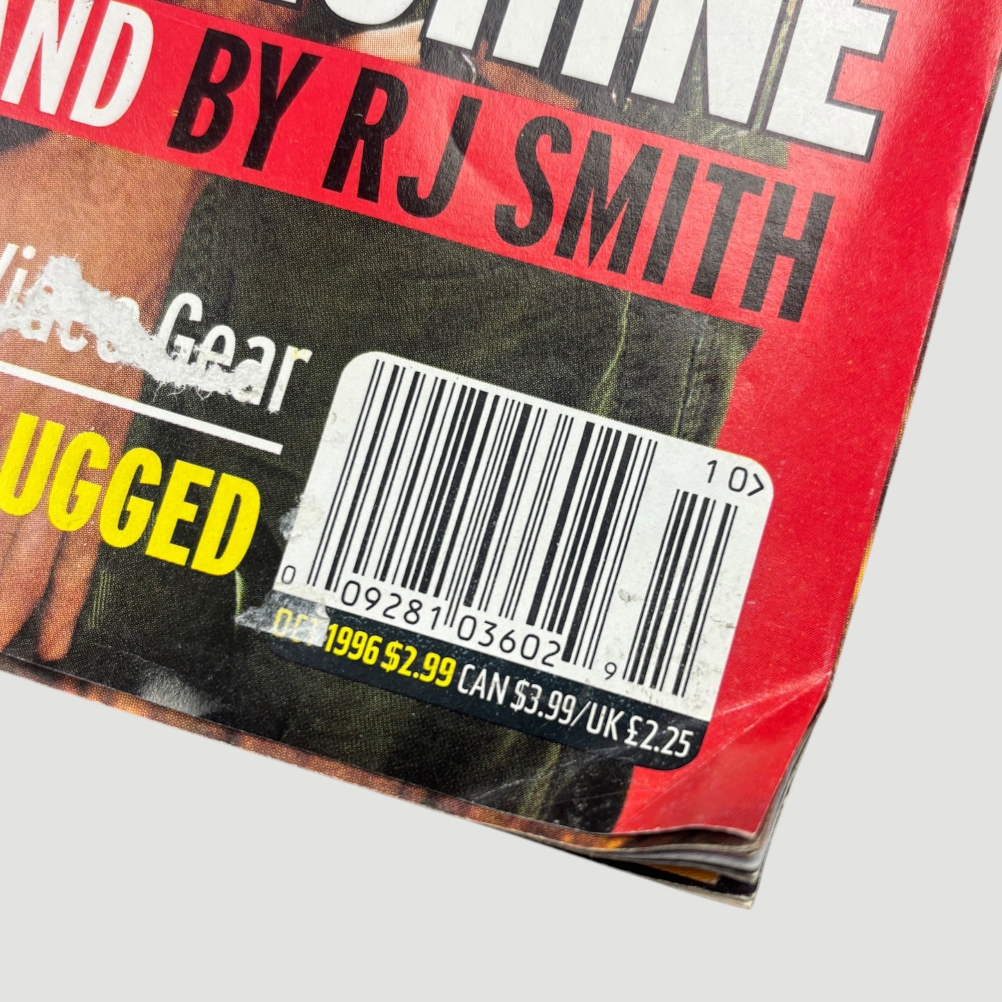 1996 Spin Magazine Rage Against the Machine Cover Issue