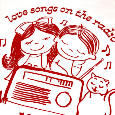 Mojave 3 x UG Love Songs on the Radio White Baby Tee