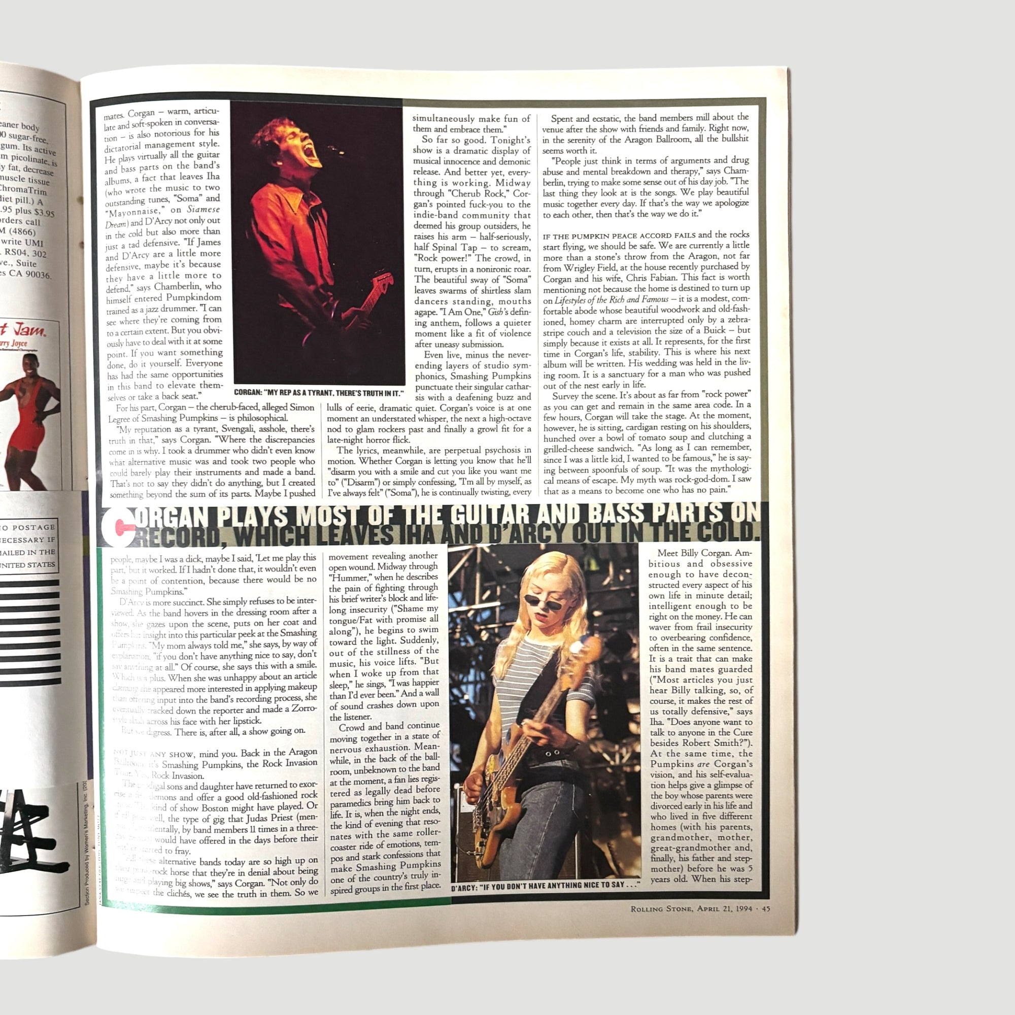 1994 Rolling Stone The Smashing Pumpkins Cover Issue