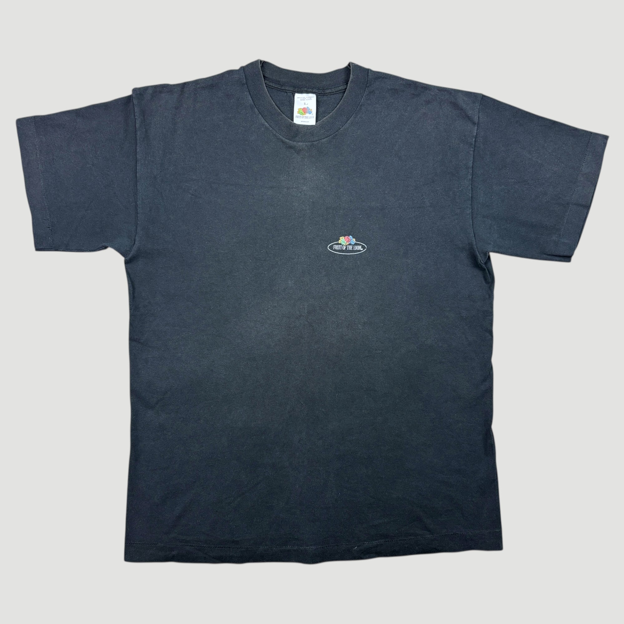 90's Black Basic Fruit of the Loom T-Shirt