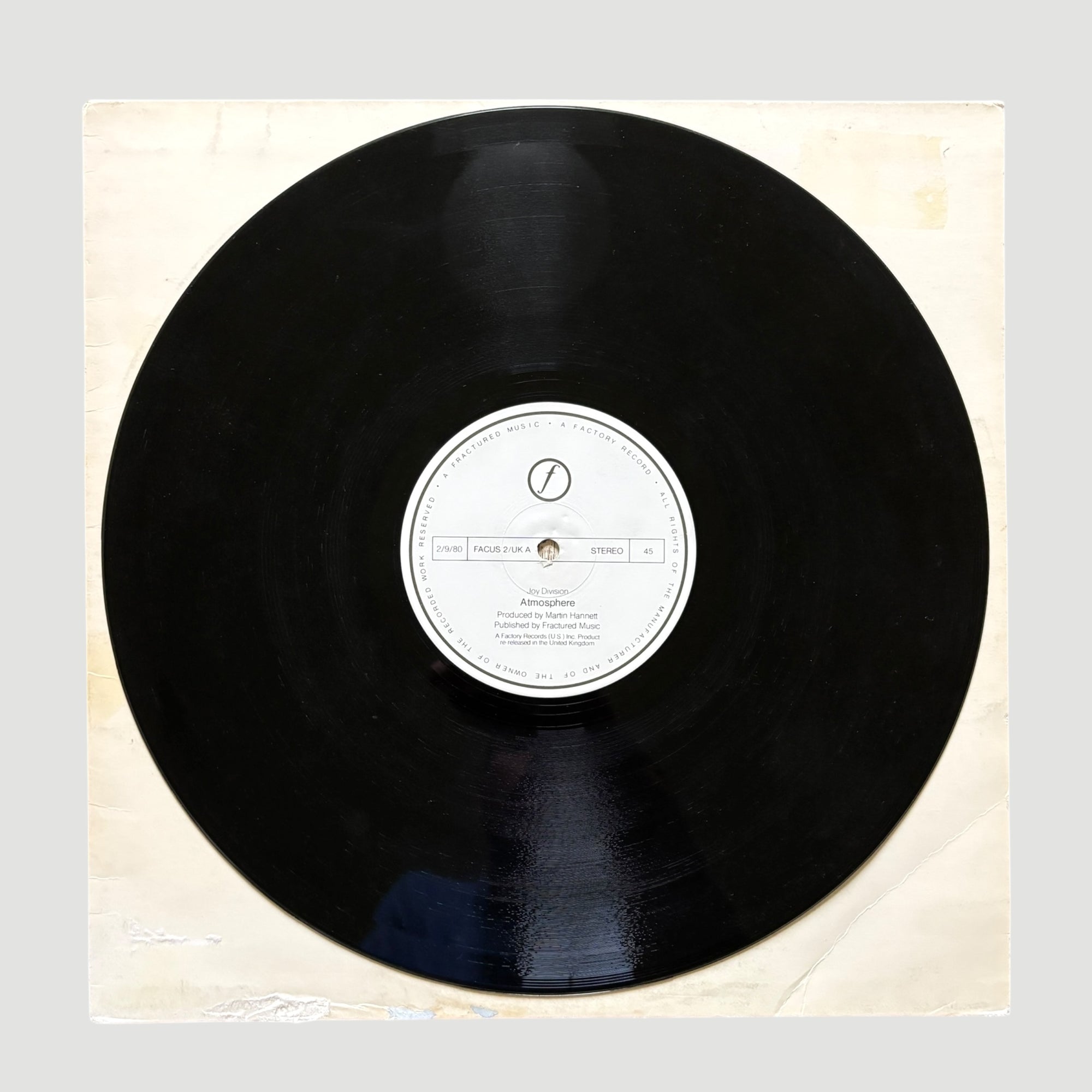 1980 Joy Division Atmosphere UK 12" Single