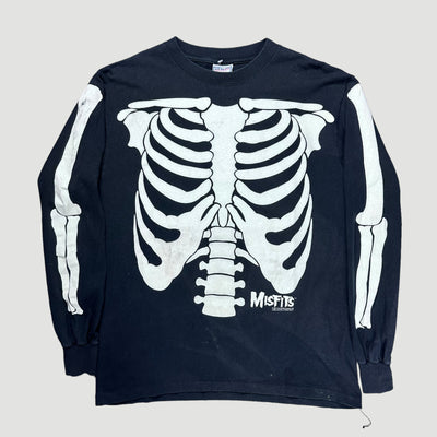 1997 Misfits Glow in the Dark Skeleton Longsleeve T-Shirt