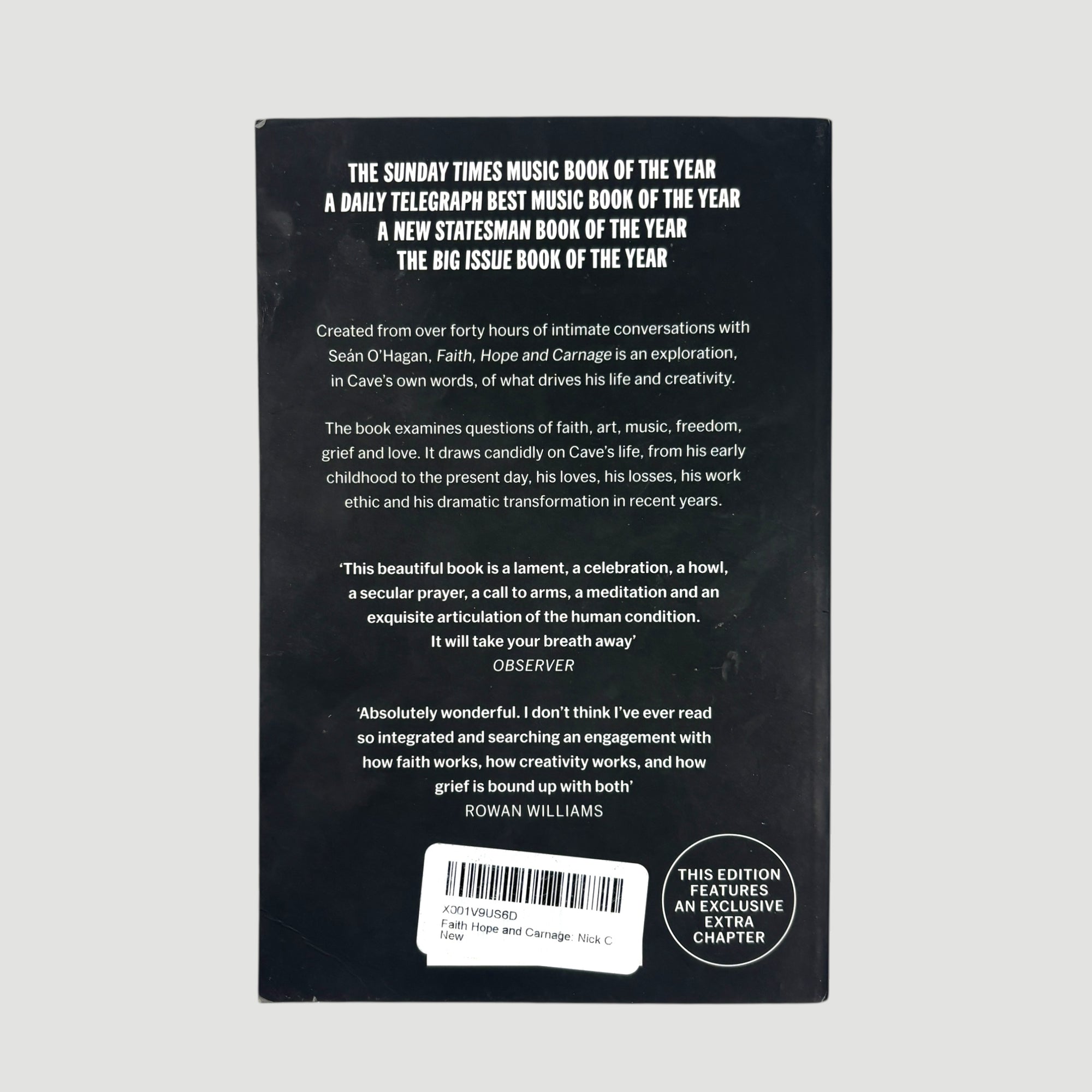 2023 Faith, Hope and Carnage. Nick Cave & Sean O' Hagan