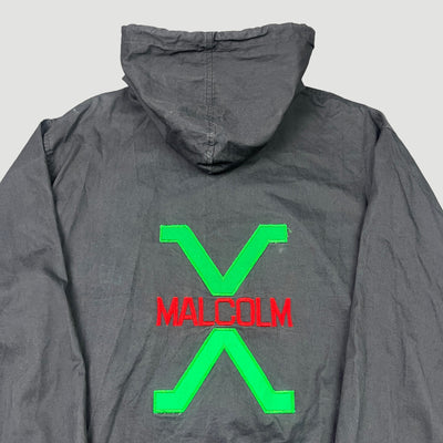 90's Malcolm X Hooded Zip Jacket