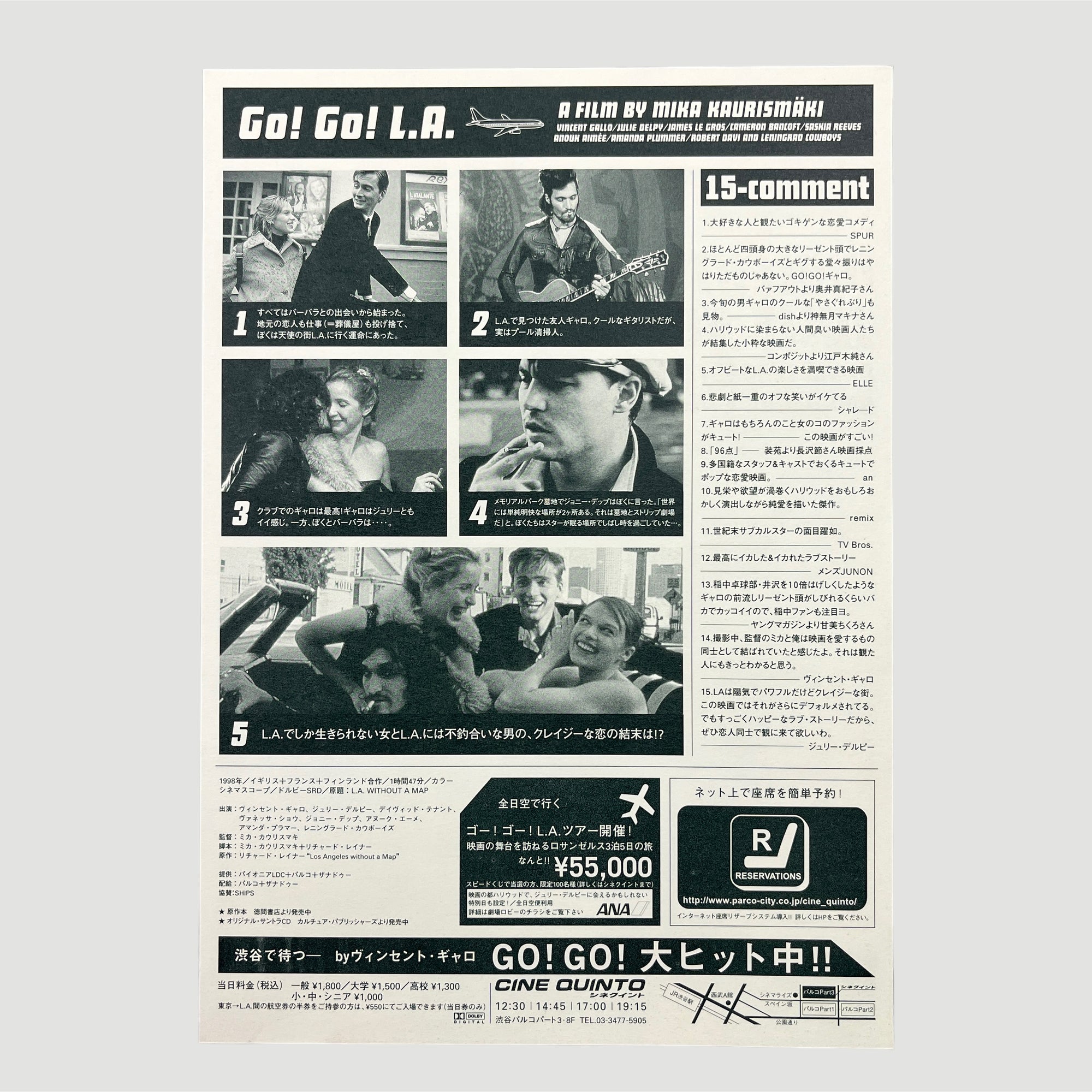 1998 Go! Go! LA Japanese Chirashi Poster