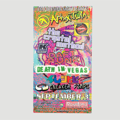 1997 Aphex Twin + Daft Punk ... Roseland NYC Flyer