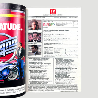 1990 Twin Peaks TV Guide Magazine