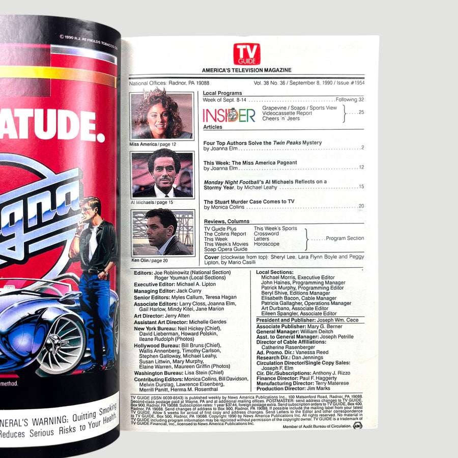 1990 Twin Peaks TV Guide Magazine