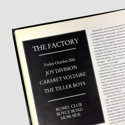 1984 Joy Division An Ideal for Living UK Hardback 1st Edition