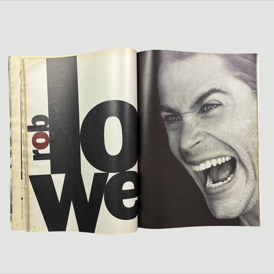 1990 Interview Magazine Rob Lowe Issue