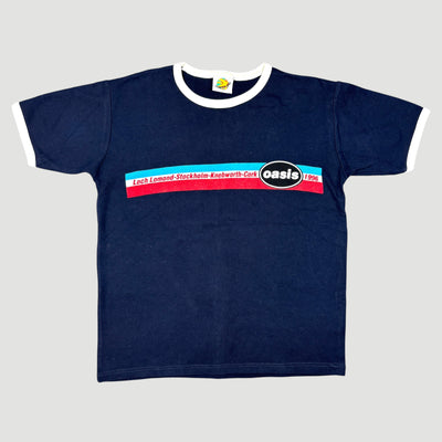 1996 Oasis '96 Tour Ringer Baby Tee