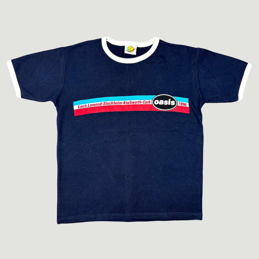 1996 Oasis '96 Tour Ringer Baby Tee