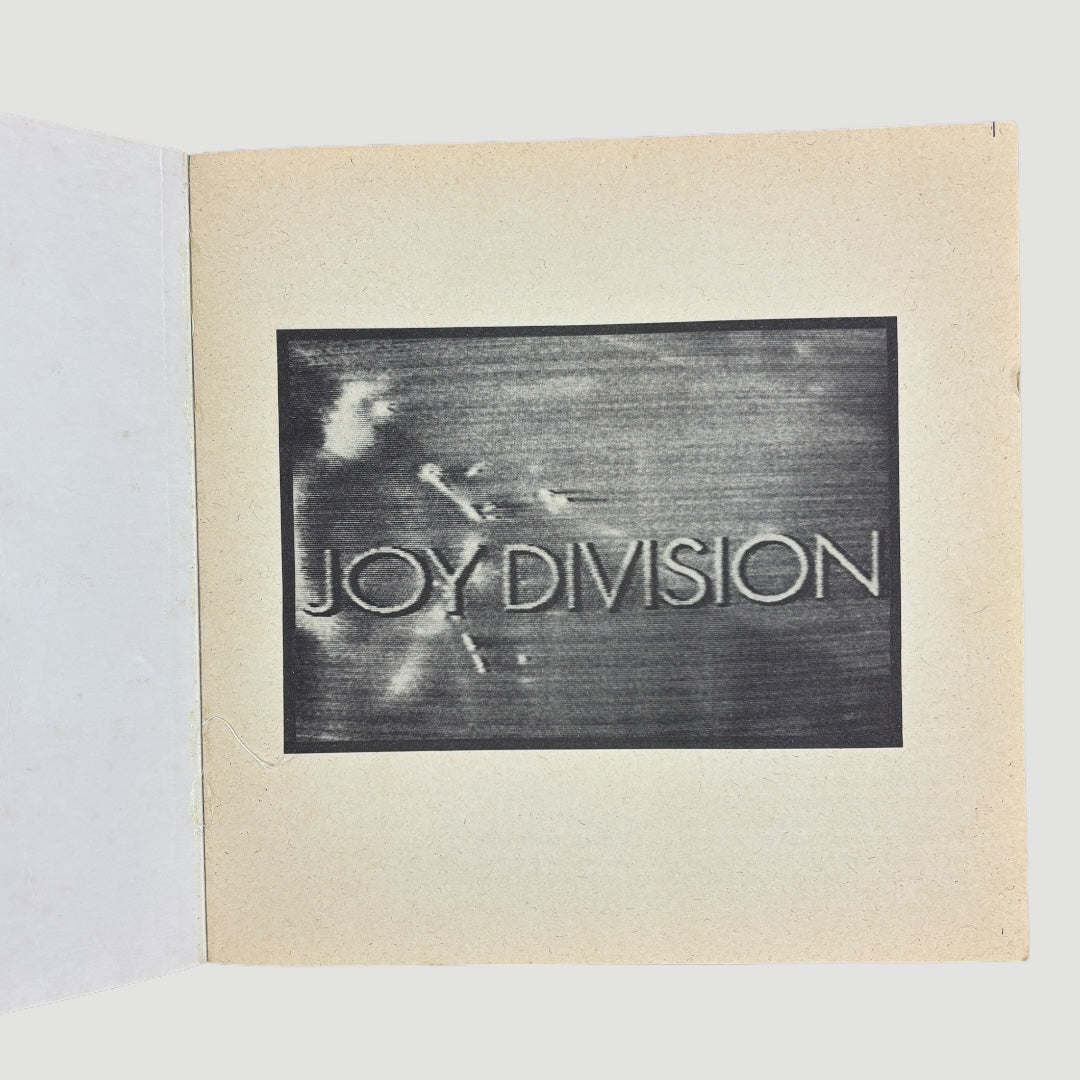 1983 Joy Division Joy Italian Lyric Book