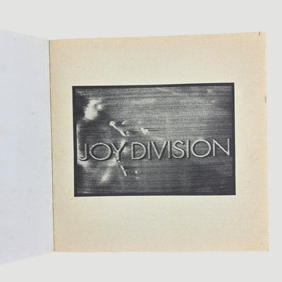 1983 Joy Division Joy Italian Lyric Book