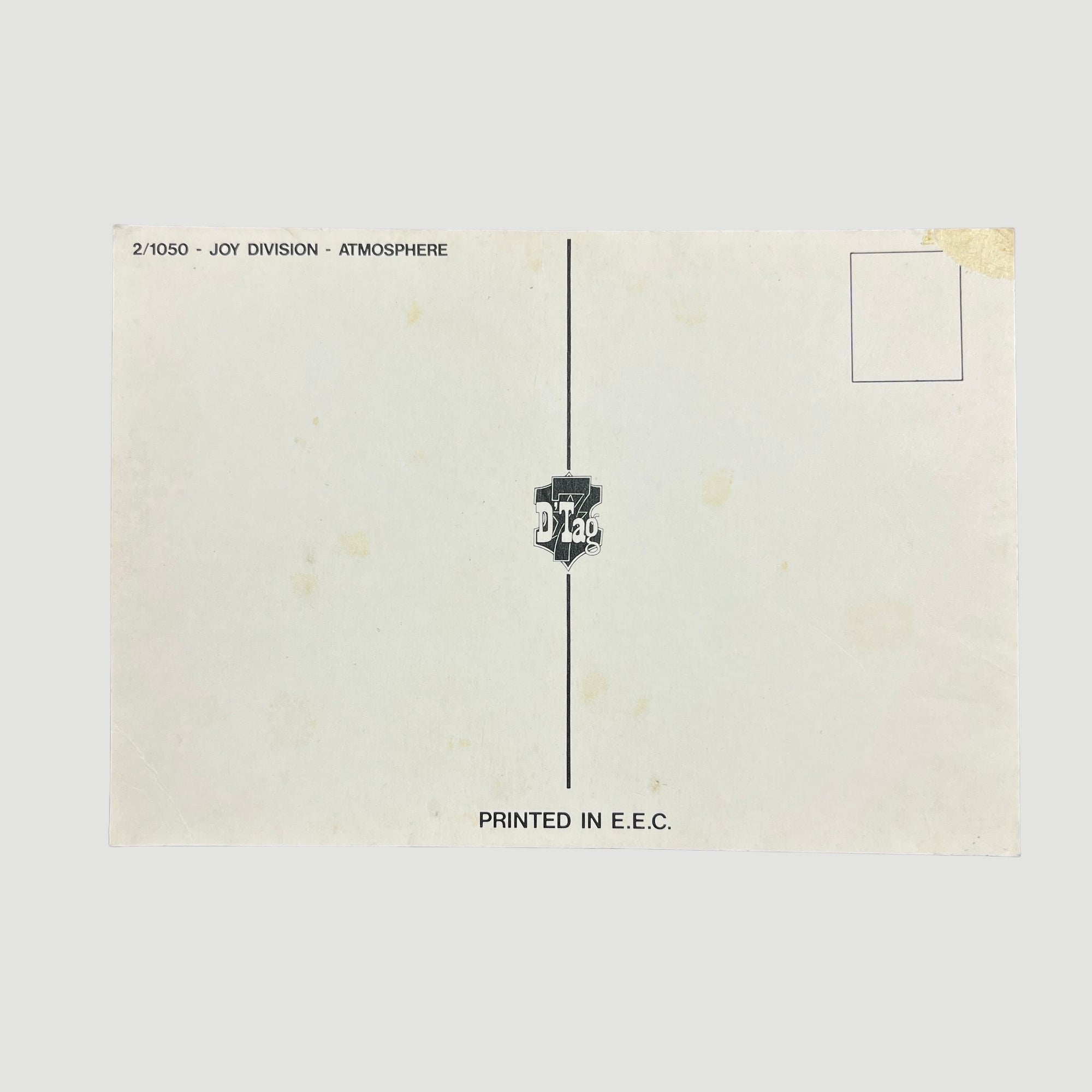 80's Joy Division Atmosphere Postcard