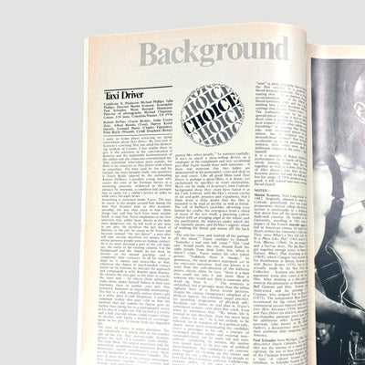 1976 Films Illustrated Taxi Driver Issue