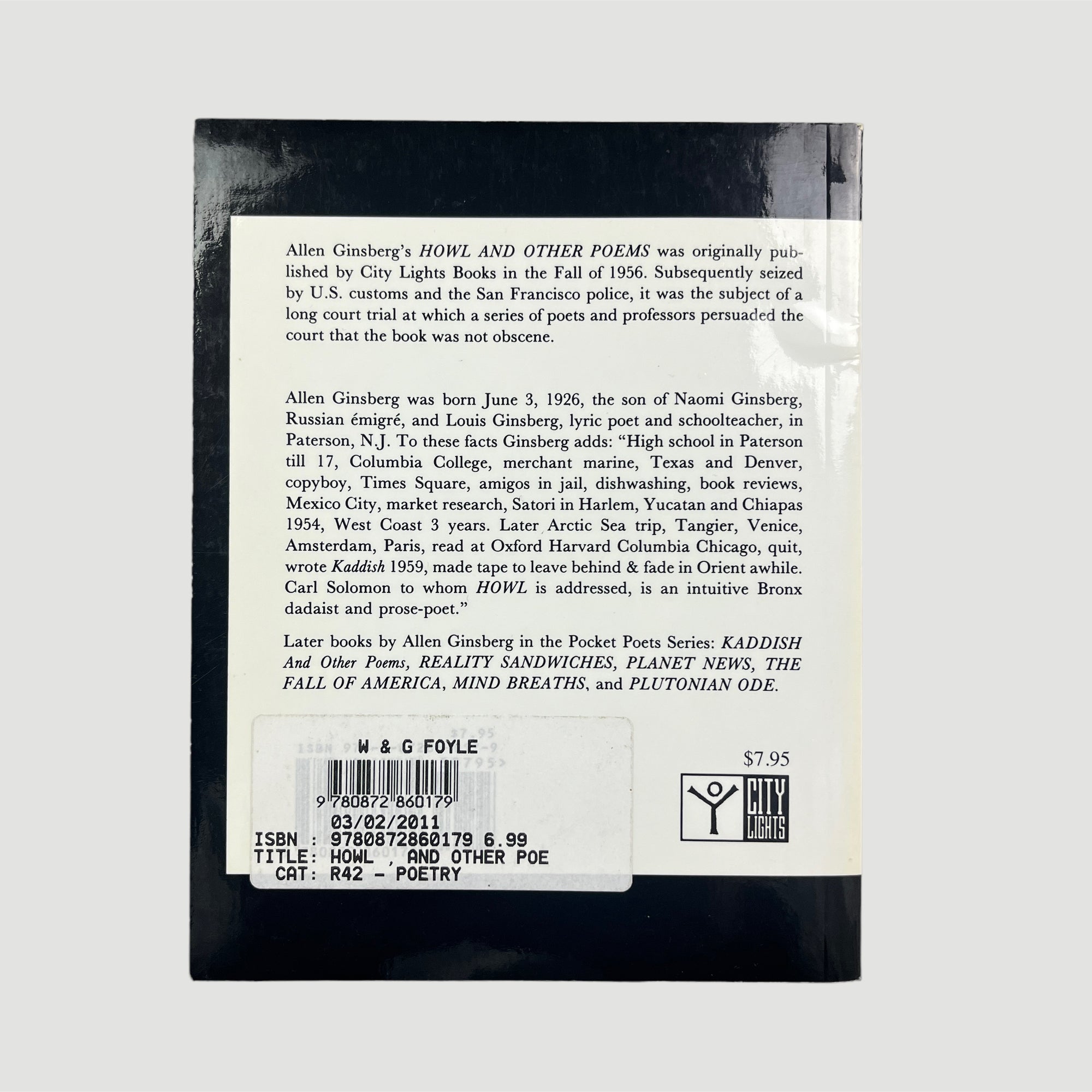 00's Allen Ginsberg HOWL and Other Poems