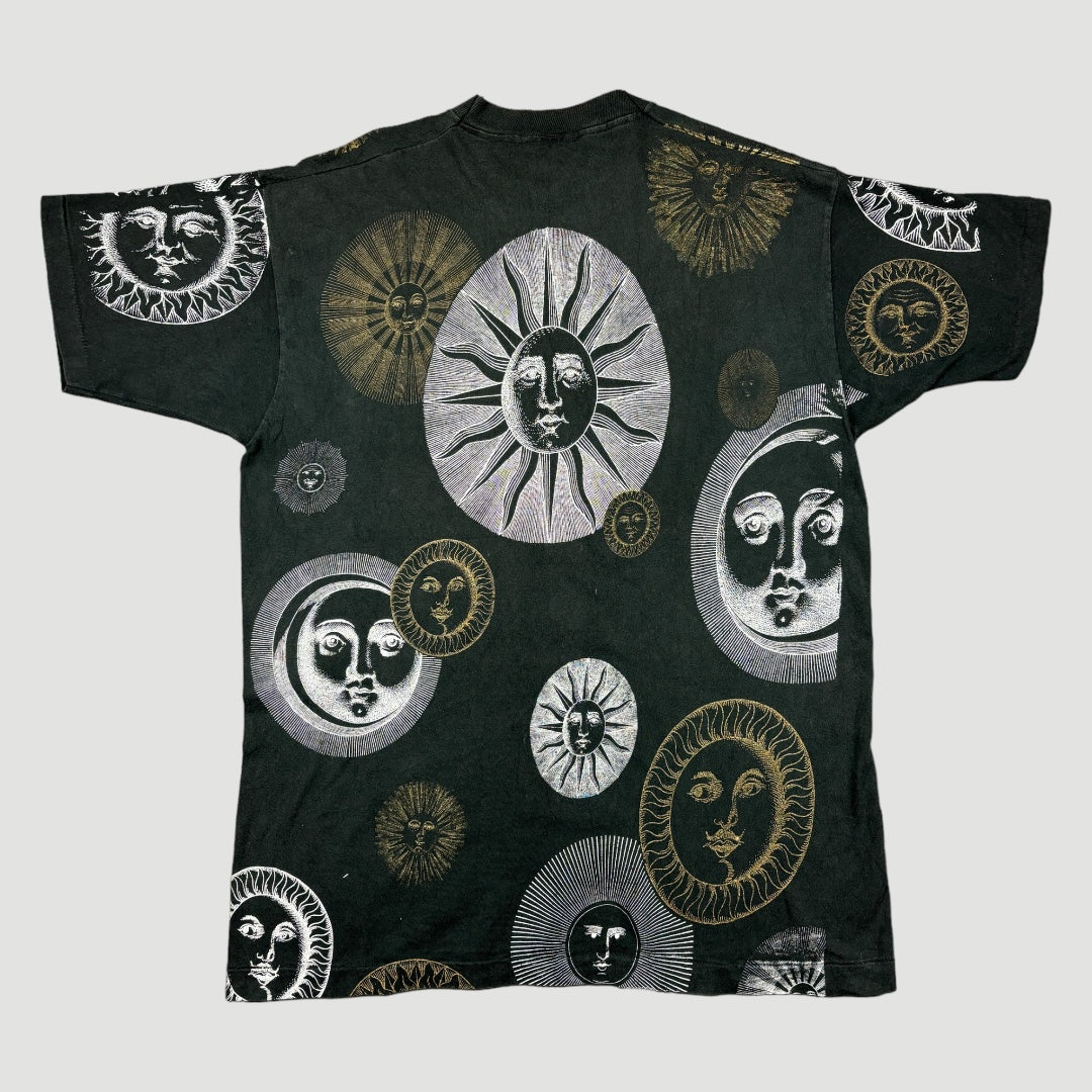 90's Fornasetti Sunshine All Over Print T-Shirt