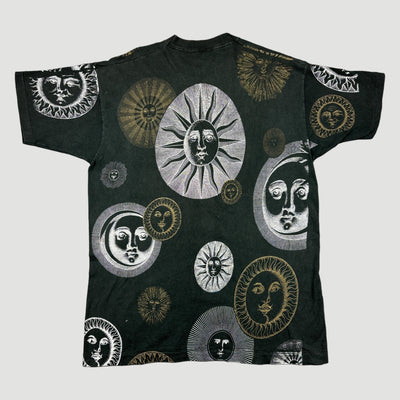 90's Fornasetti Sunshine All Over Print T-Shirt