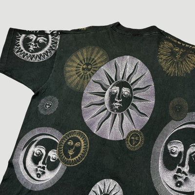 90's Fornasetti Sunshine All Over Print T-Shirt