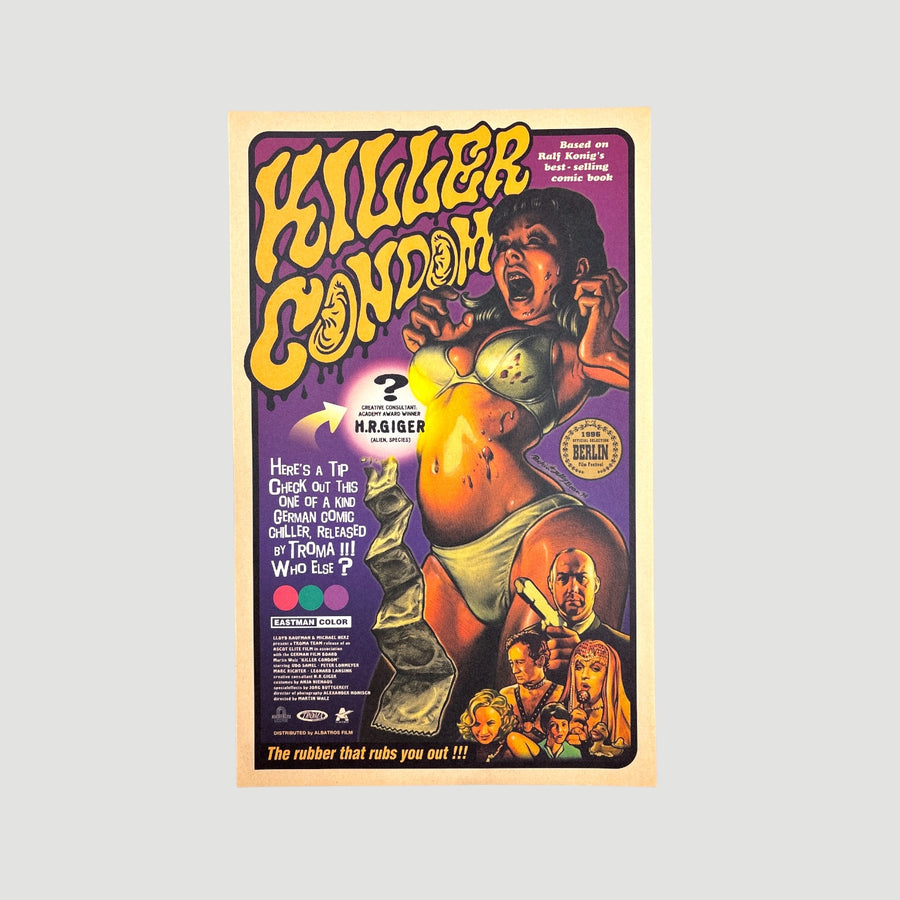 1996 Killer Condom Japanese Chirashi Poster