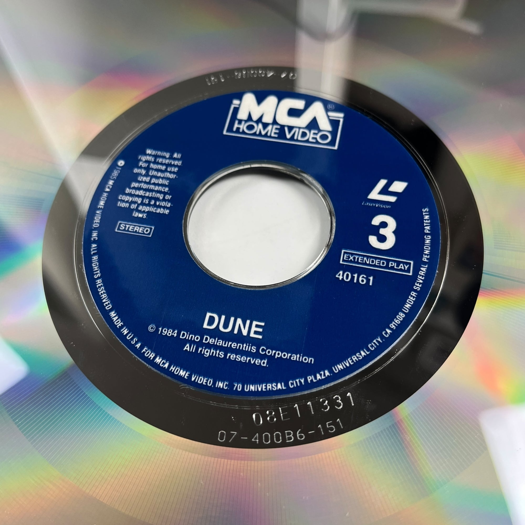 80's Dune UK Laserdisc