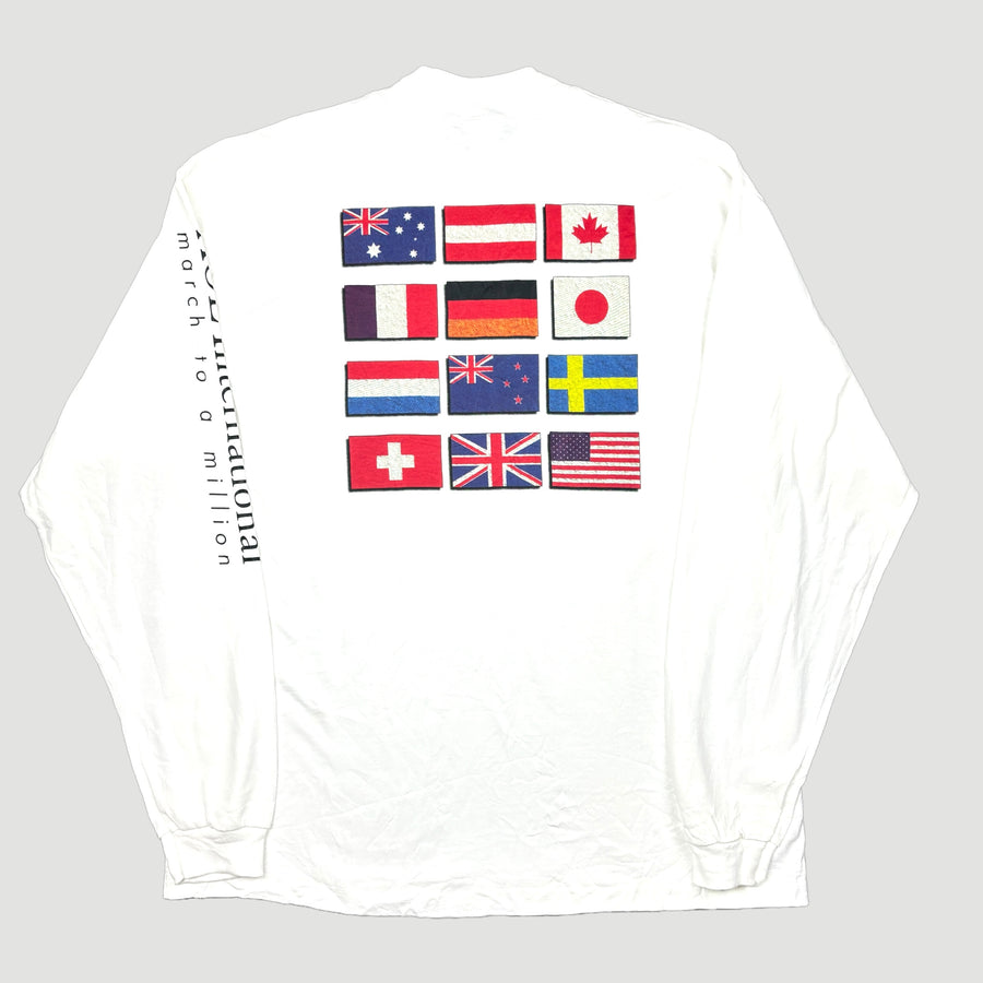 90's AOL Flag Longsleeve