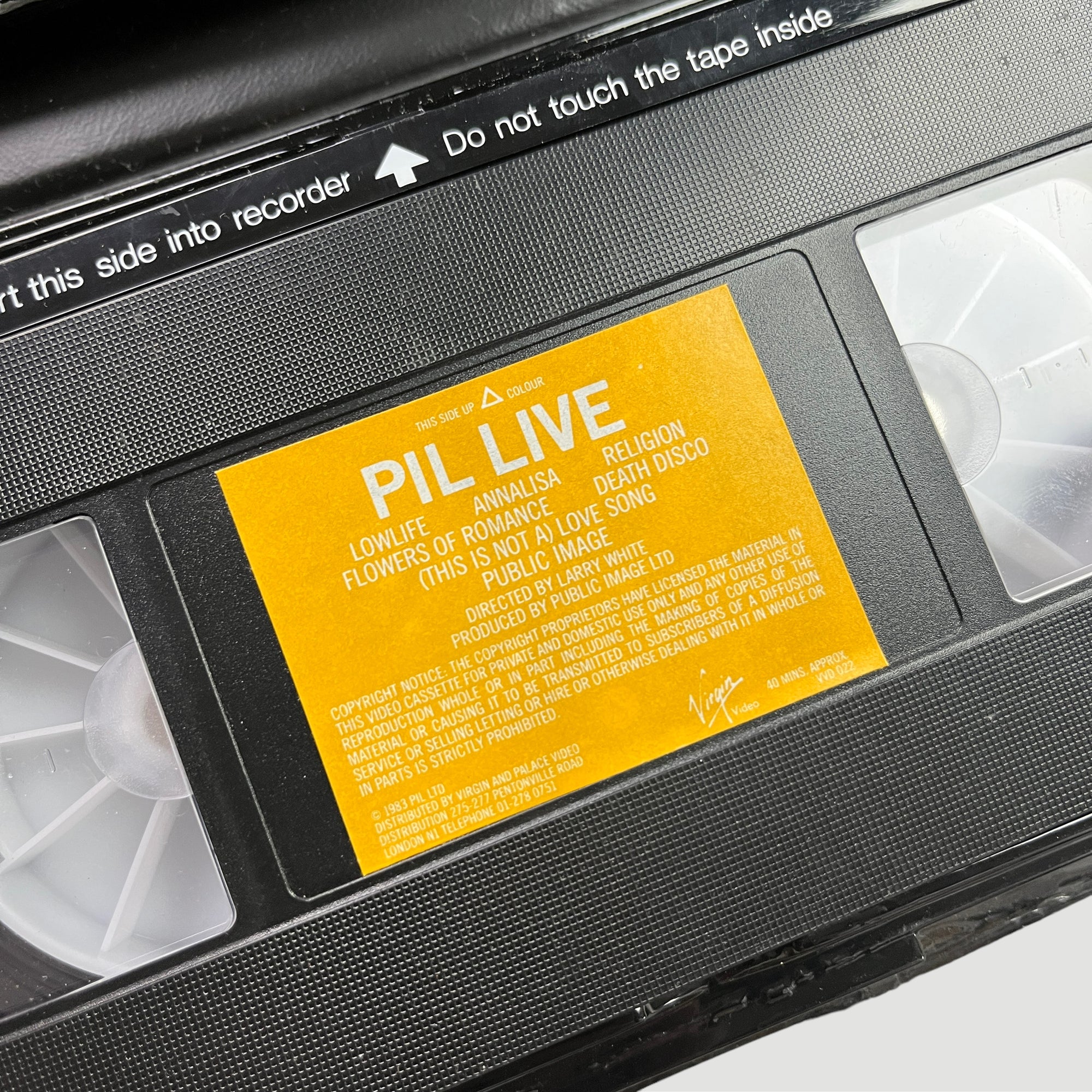 1983 PiL Live in Japan VHS