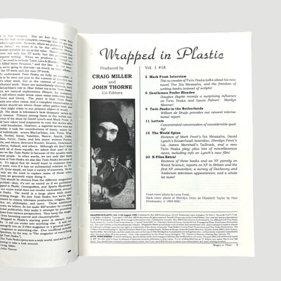 1991 Twin Peaks: Wrapped in Plastic Issue #18