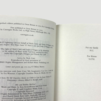 2023 Faith, Hope and Carnage. Nick Cave & Sean O' Hagan