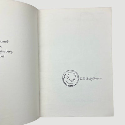 1967 Allen Ginsberg T.V. Baby Poems 1st Ed. Softcover