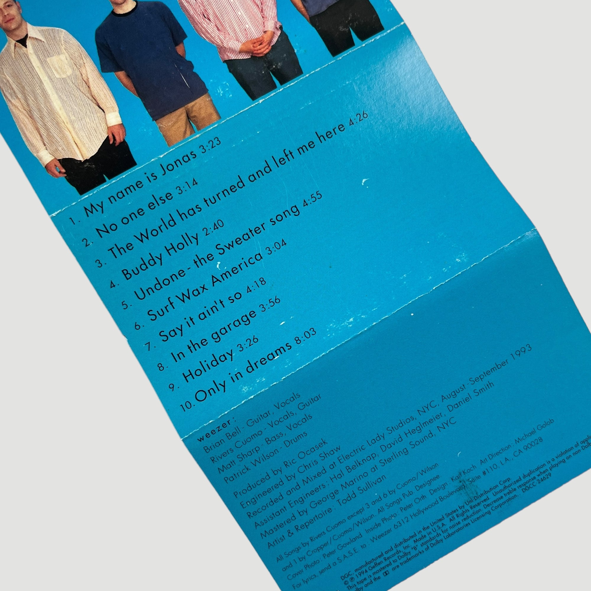 1994 Weezer 'The Blue Album' Cassette