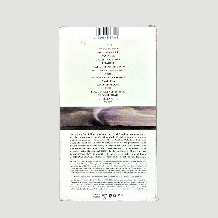 1992 Creation Records Story VHS Feat. My Bloody Valentine