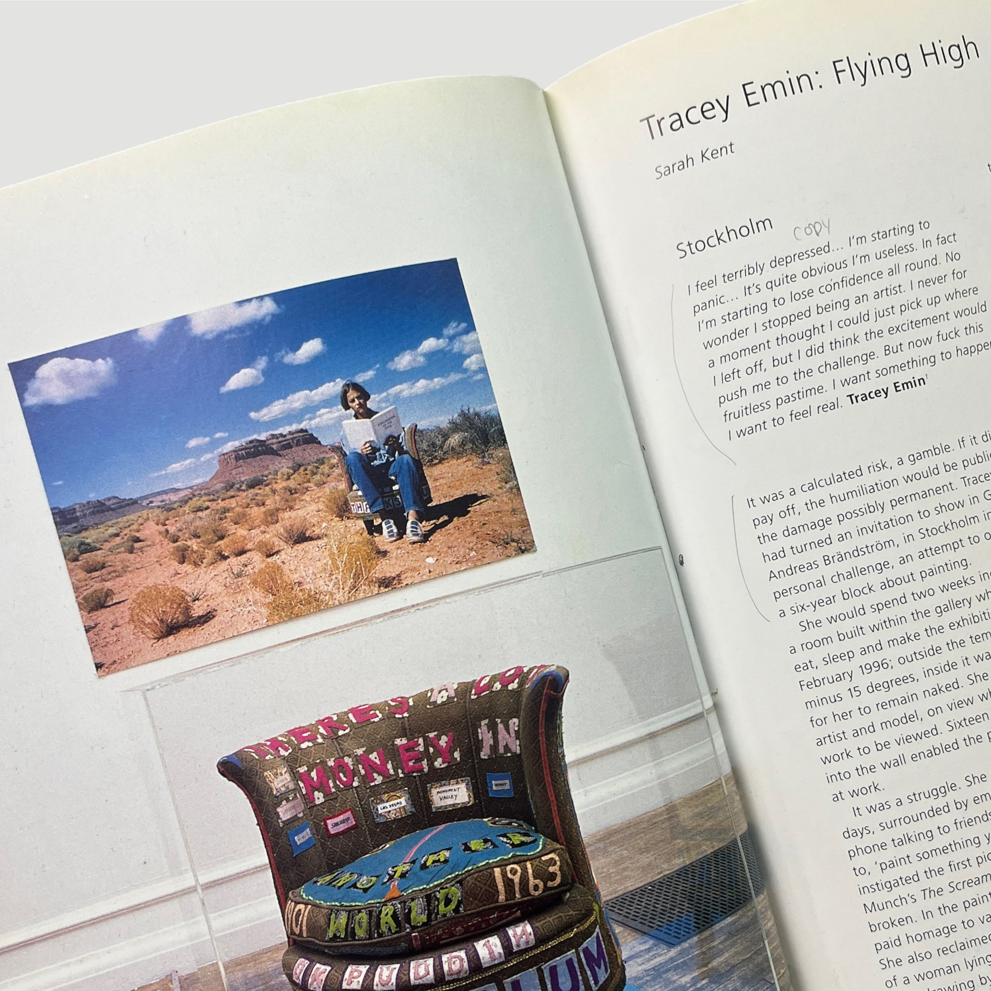 1998 Tracey Emin I Need Art Like I Need God Exhibition Book